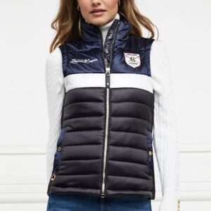 乗馬用ダウンベスト レディース ダークネイビー Holland Cooper