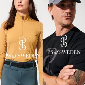乗馬用キャップ ユニセックス ホワイト/ストームブルー PS of Sweden