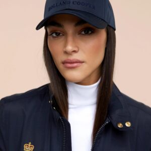 乗馬用キャップ 耐水加工 ネイビー Holland Cooper